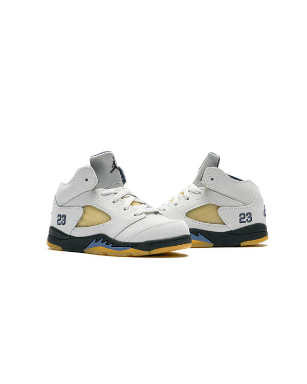 Jordan retro 5 white blue clearance yellow